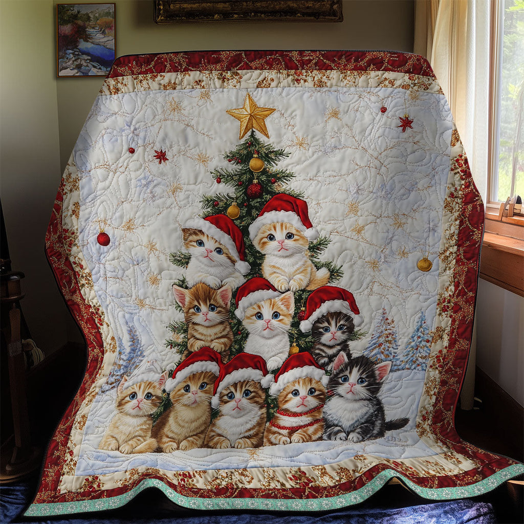 Adorable Cat Christmas Quilt Blanket Best Couch Throw Blanket Best Christmas Presents For Grandma